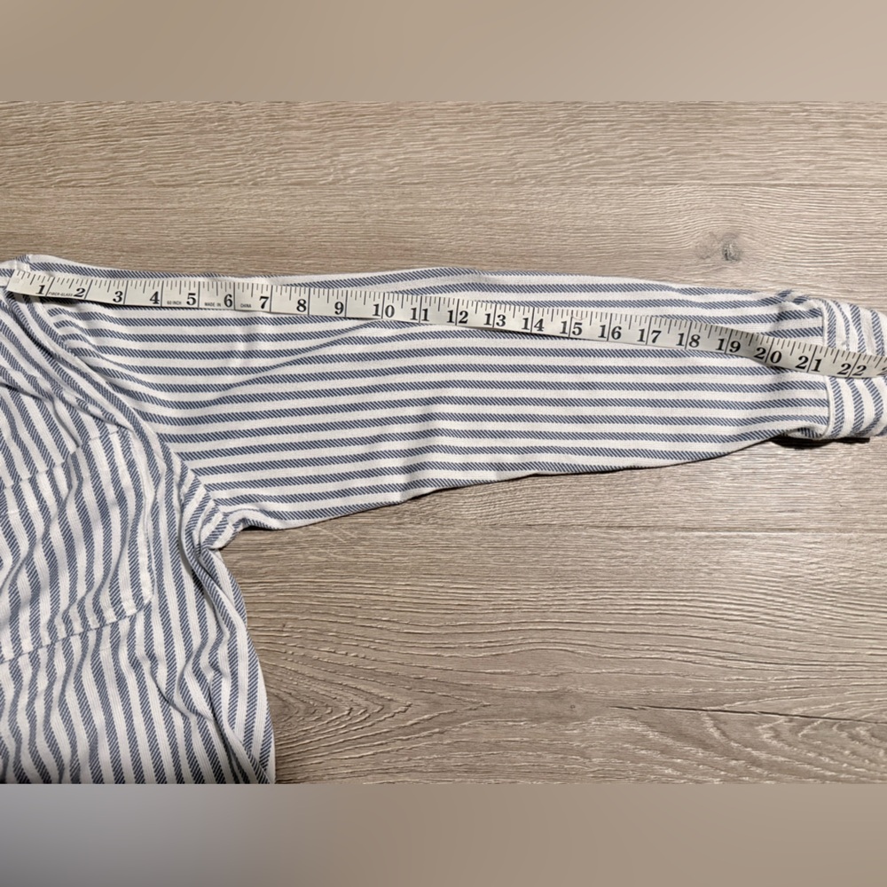 C&C California Blue and White Striped Shirt - Picture 9 of 10